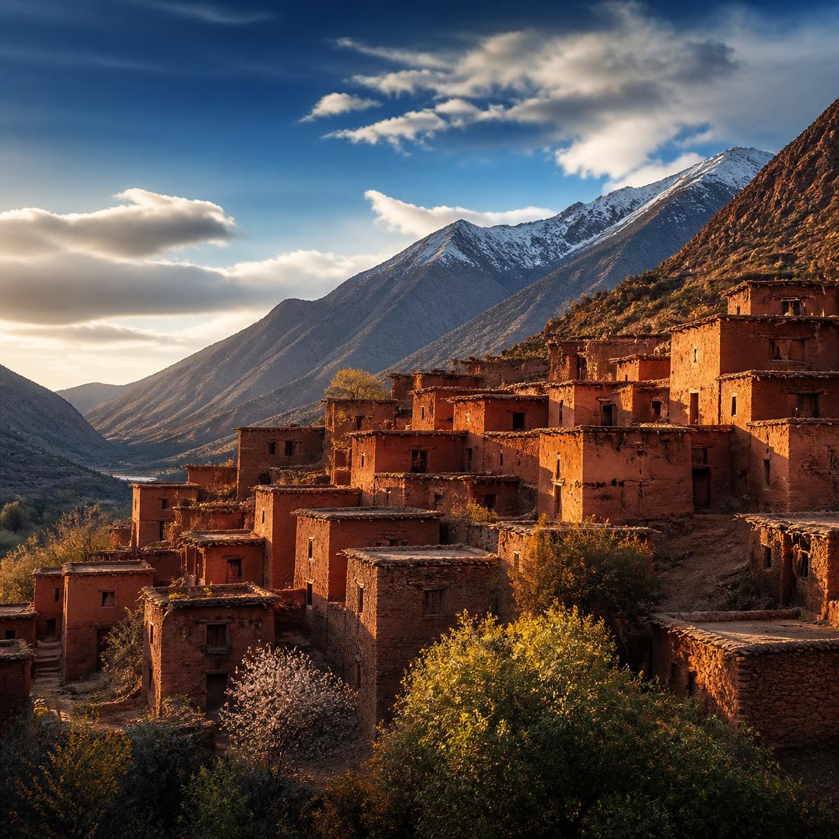 A Berber village in the High Atlas mountains